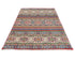 4x6 Multicolor Kuba Afghan Hand Knotted Wool Area Rug